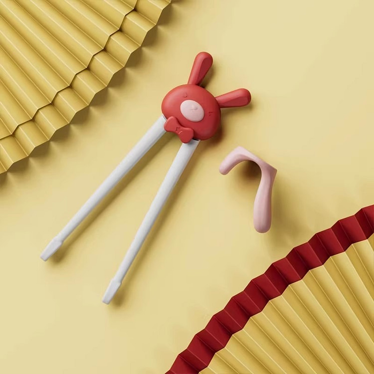 Children's Chopsticks Baby Learning Chopsticks Red 1 pack