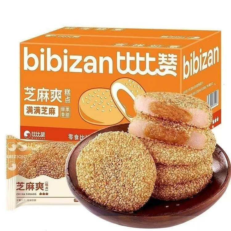比比赞 芝麻爽糕点 400g/箱 400 克