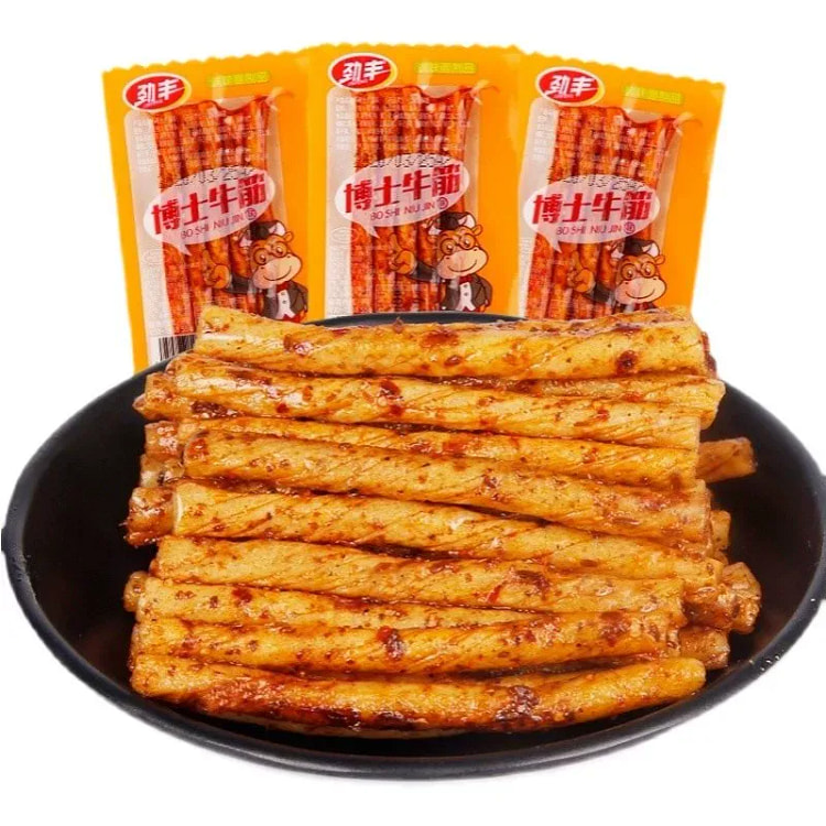 Beef tendon spicy strips 1 package /20g 20 g (min 9)