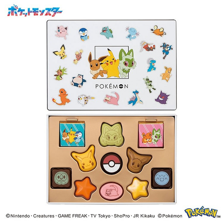 情人节限定宝可梦皮卡丘POKEMON巧克力 11块
