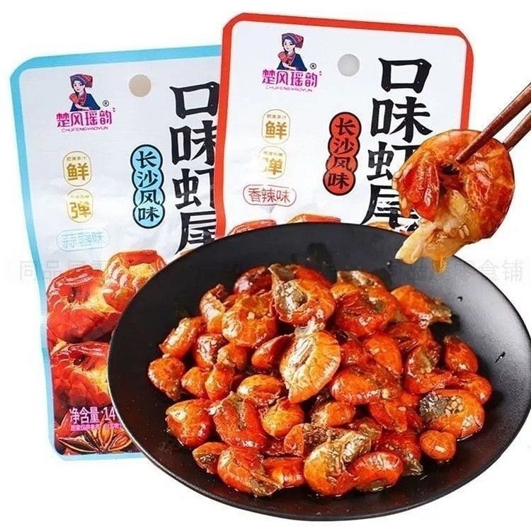 楚风瑶韵 解馋神器小龙虾香辣+蒜蓉味 小龙虾尾 140 克