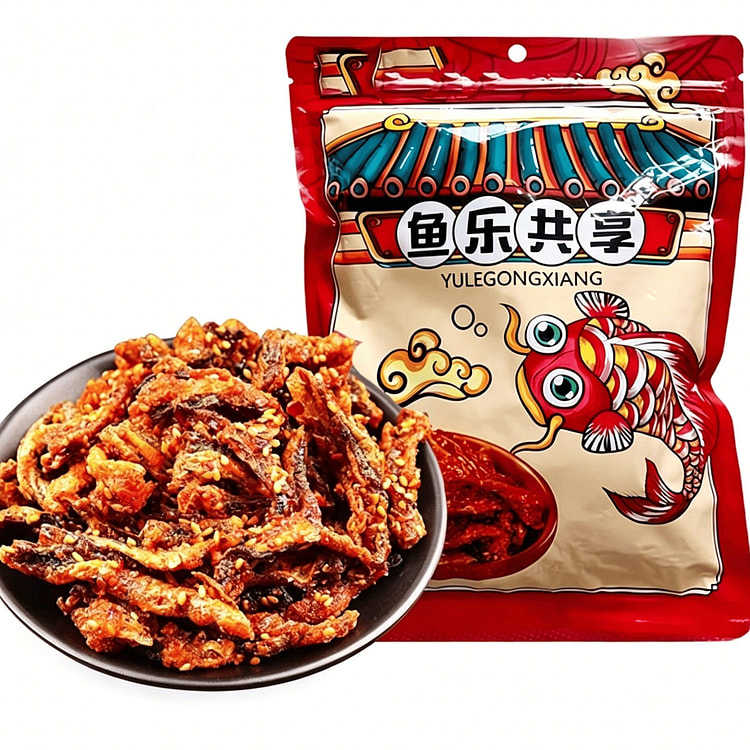 Spicy Cod Skin, Sweet and Spicy Fish Skin 204 g