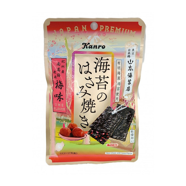 【日本直邮】KANRO 海苔夹心脆 梅子味