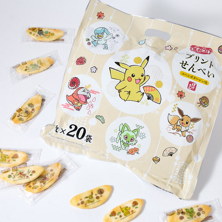 Pokemon Corn Potage Rice Crackers (20 pieces)