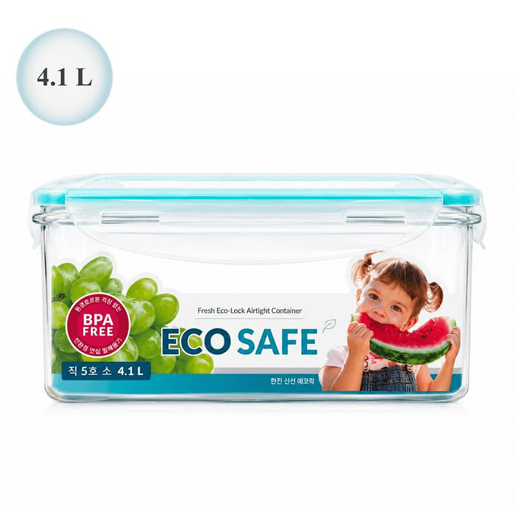 [ECO SAFE] Hộp đựng thực phẩm kín khí 4.1 L 1 each