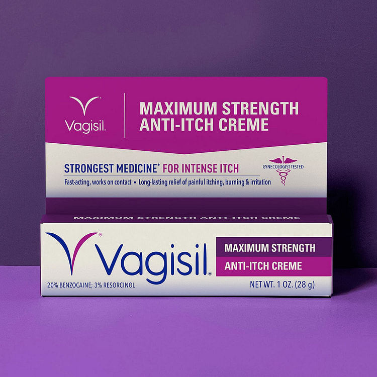 Vagisil Maximum Strength Anti-Itch Creme, 1oz 28g 1 box