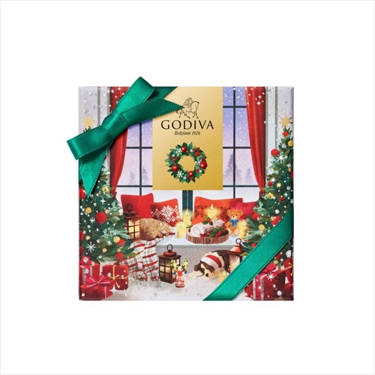 GODIVA 圣诞树桩蛋糕臻选巧克力礼盒 4颗装 1 盒