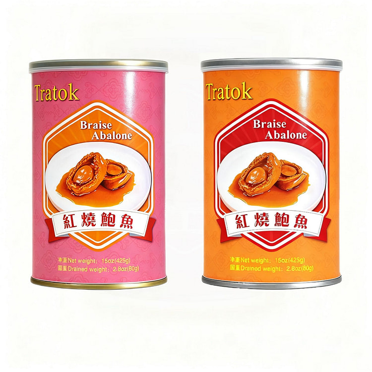 Tratok开盖即食鲍鱼2罐装，共15盎司*2 15 液盎司