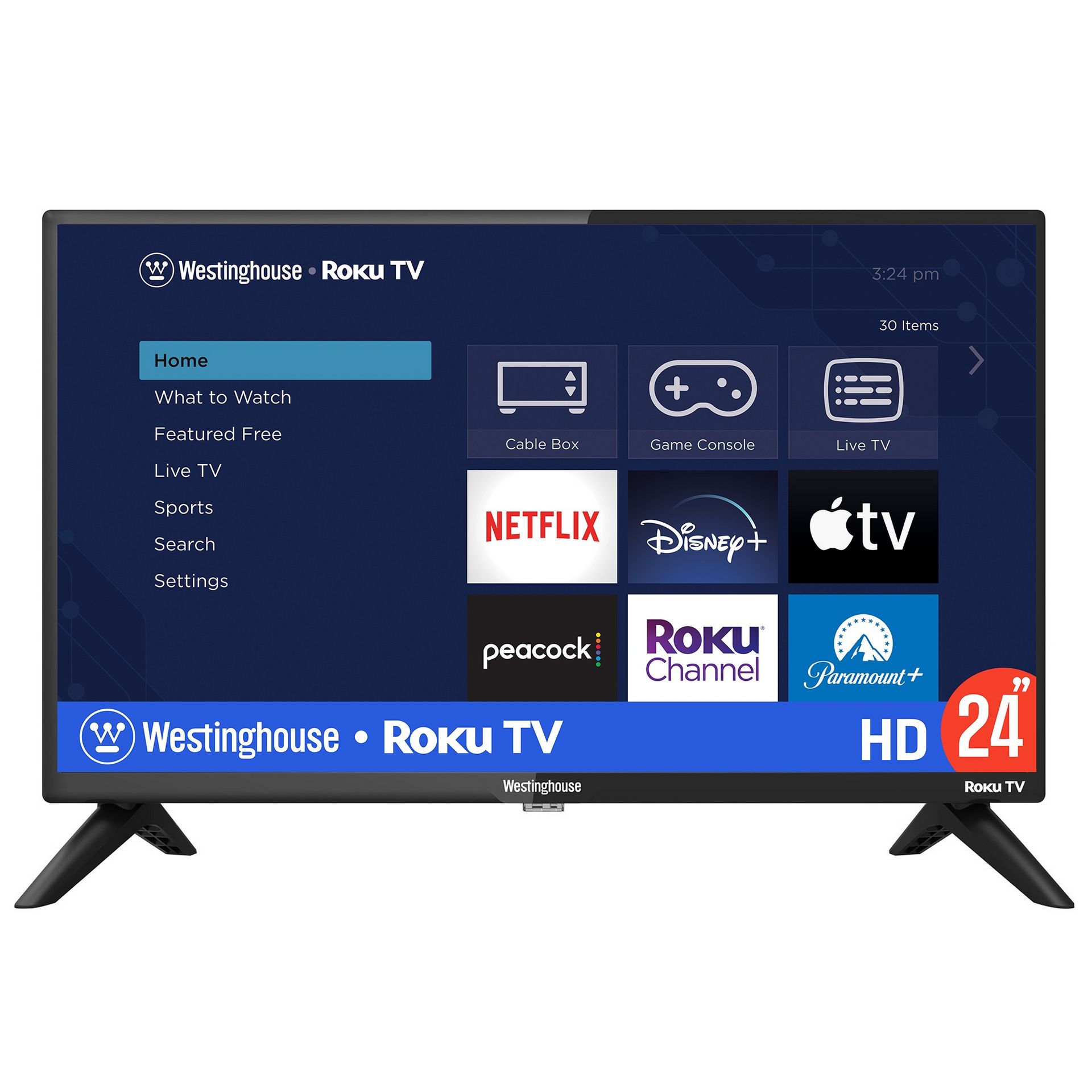 Westinghouse 24" HD Smart Roku TV, 720p with Wi-Fi 1 each