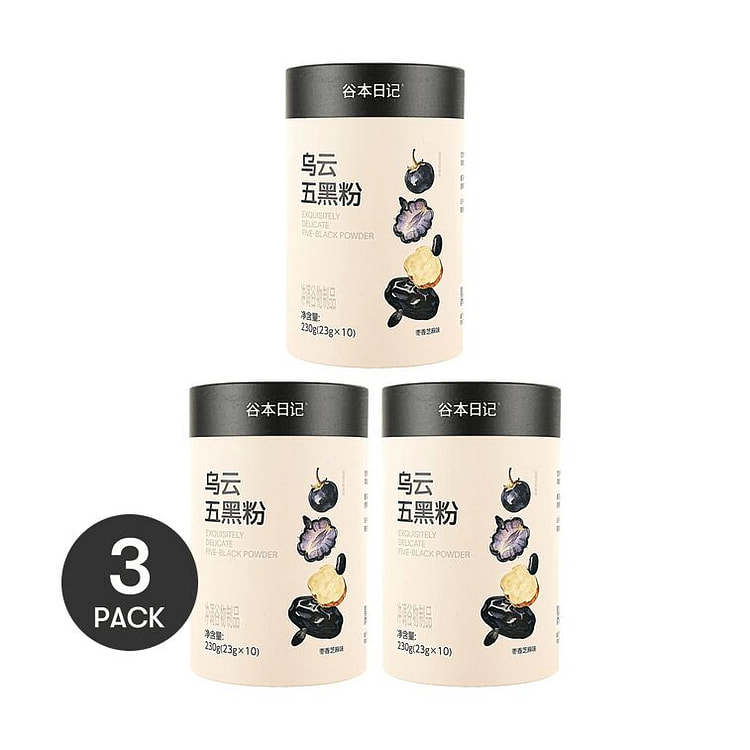 谷本日记 乌云五黑粉 枣香芝麻味 营 23g10袋 23 克