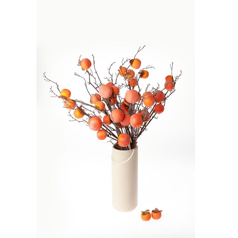 Tet & New Year Artificial Persimmon Branch 32 inch 1 count