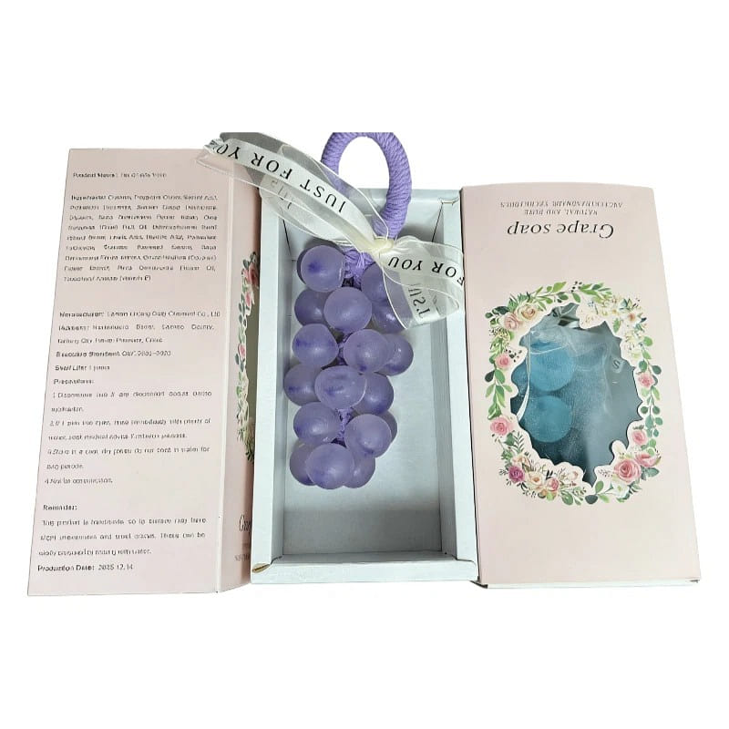 Crystal Purple Grape Handmade Soap, a hit on Xiaoh 1 box