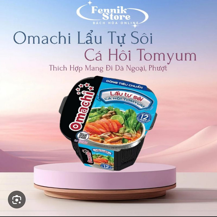 Omachi Lẩu Tự Sôi Cá Hôig 117gr