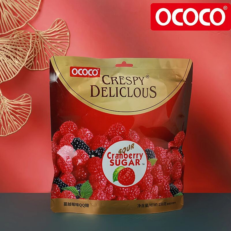 ococo 蔓越莓味QQ软糖礼喜糖 238g*1袋