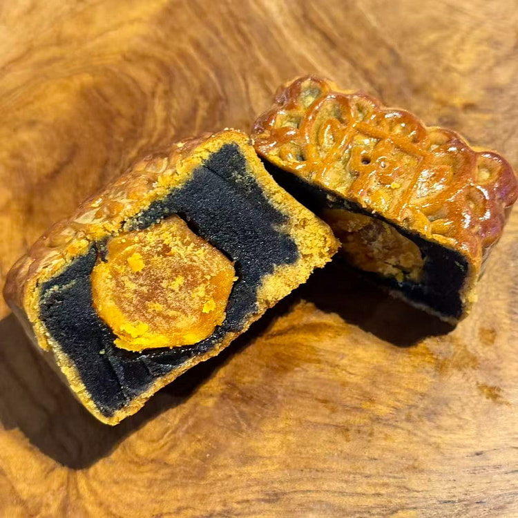 Sesame Paste Salted Egg Yolk Mooncake 1pc 1 each