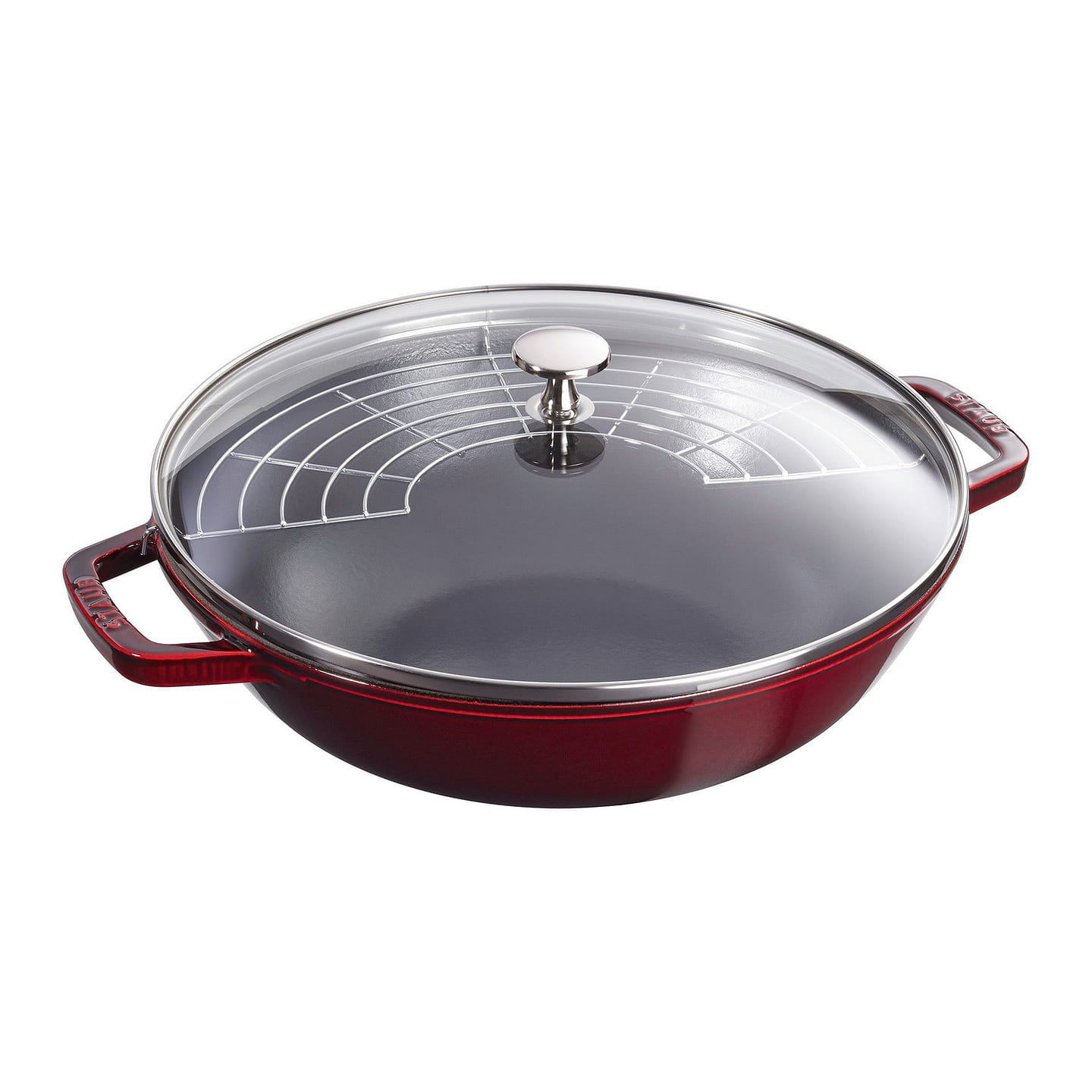 STAUB Cast Iron Perfect Pan 4.5-qt / Grenadine 1 each