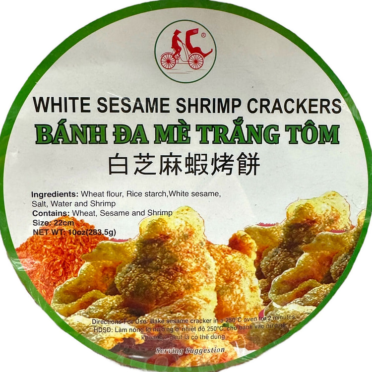 White Sesame Shrimp Cracker - Banh Da Me Trang