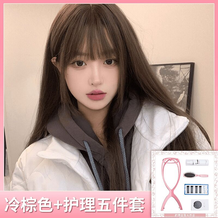 AG假发冷棕色+护理五件套 1 个
