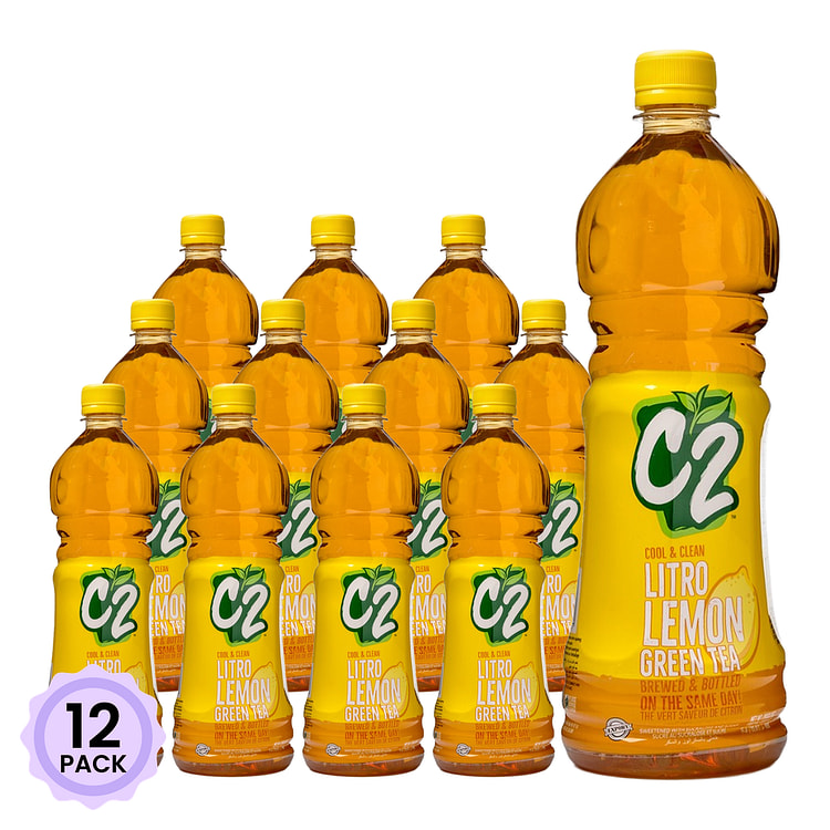 C2 柠檬绿茶 33.8 液盎司*12 包