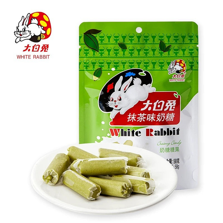 大白兔 抹茶味奶糖 小袋装 儿童休闲零食