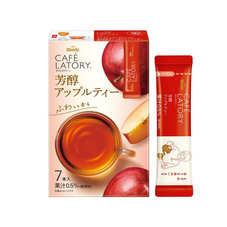 AGF Cafe Latory Rich Apple Tea 7 Sticks