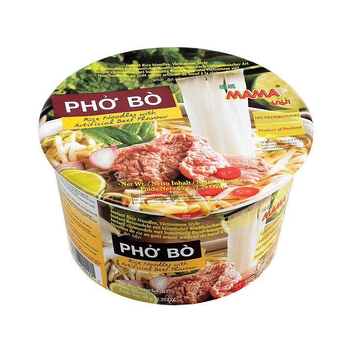 Mama Pho Bo Rice Noodles Beef Flavor Bowl