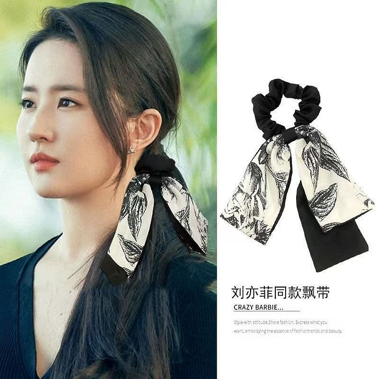 AJIDOU Chinese Ribbon Scrunchie 1 Pcs 1 each