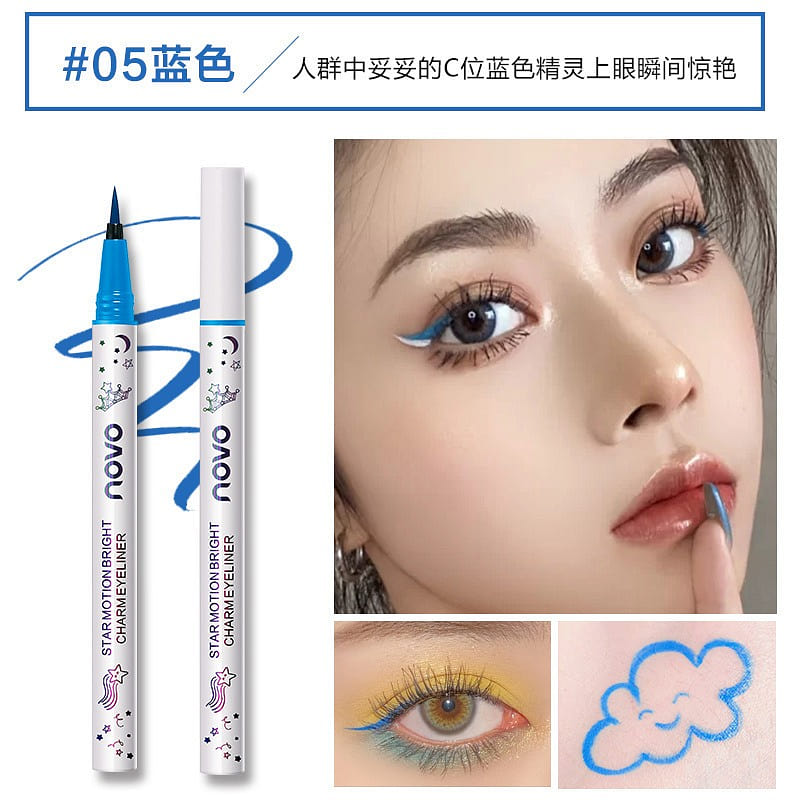 NOVO 5375 Freewheeling Colored Eyeliner Pencil BLue 1 each