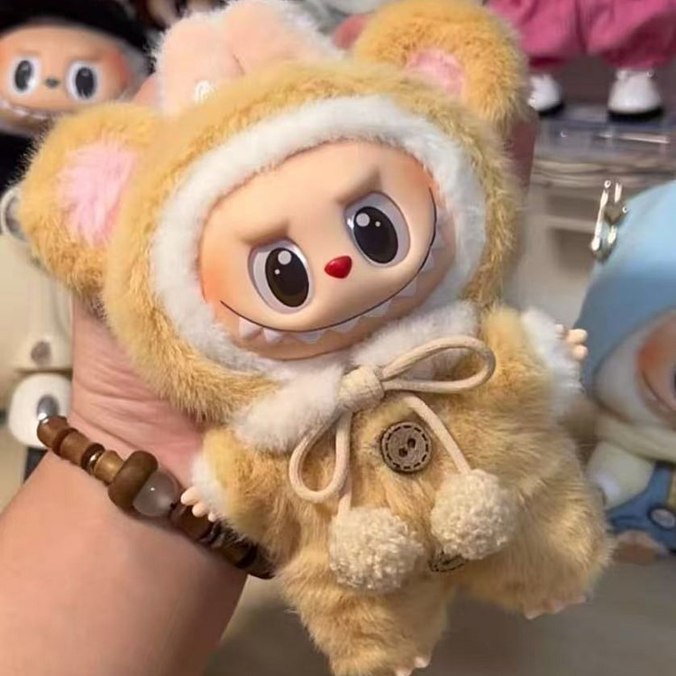 DLabubu Cute Bear - inspired Furry Hat Set