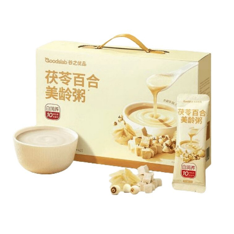 谷之优品 茯苓百合美龄粥银耳即食粥营养早餐礼盒 4 1 瓶