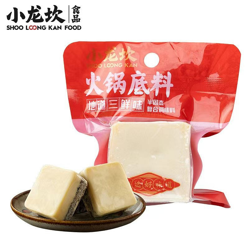 Xiaolongkan Authentic Three Fresh Hot Pot Base 80g * 1 yuan per person, Authentic Chongqing Clear Soup Ingredients 80 g