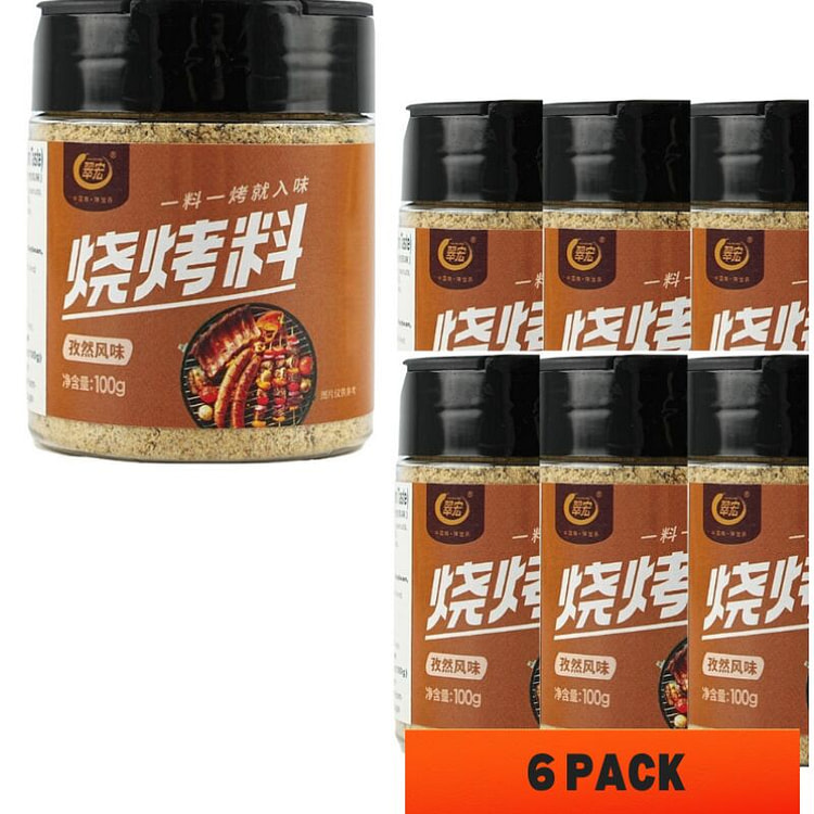 100g*6罐 翠宏 烧烤料 孜然风味 烧烤必备