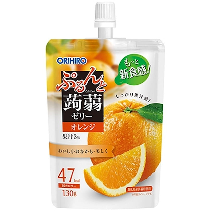 ORIHIRO 低卡蒟蒻果冻 甜橙口味 130 克