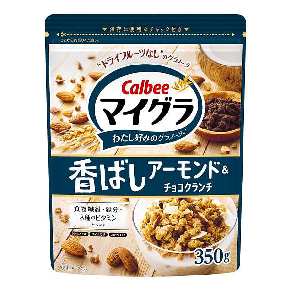 Calbee Cereal Almond & Chocolate Chip Flavor 350g 1 each