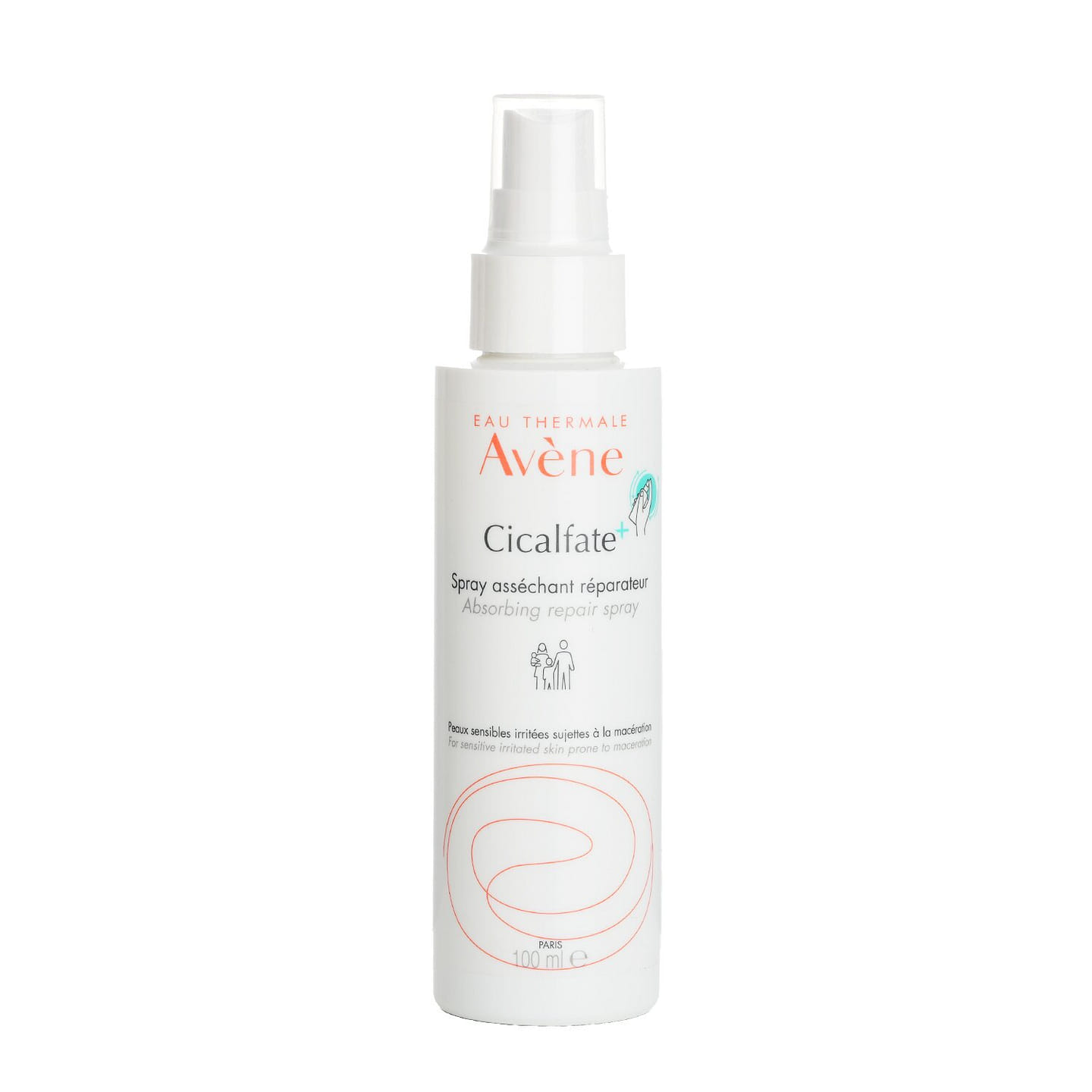 Avene Cicalfate+ Absorbing Repair Spray - For Sensitive Irritated Skin Prone to Maceration 100ml/3.3oz 100 มิลลิลิตร