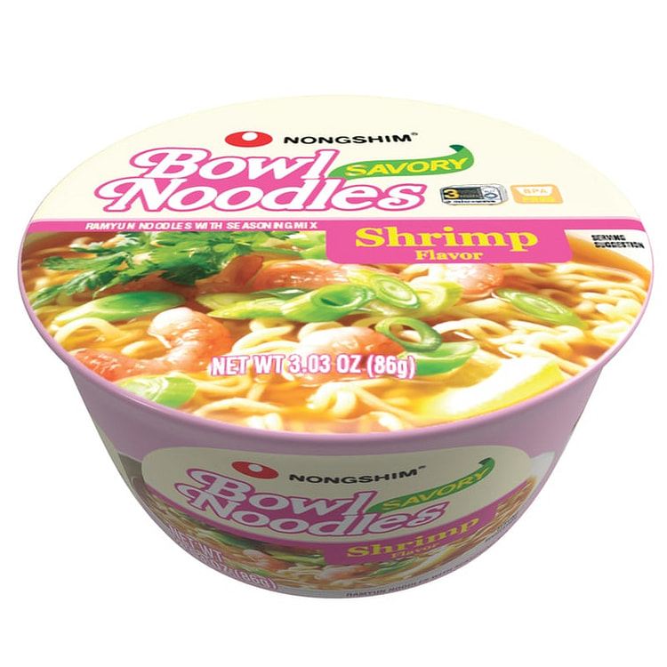Nongshim Saengsaeng Premium Udon Noodles - 6 Bowls 1 box