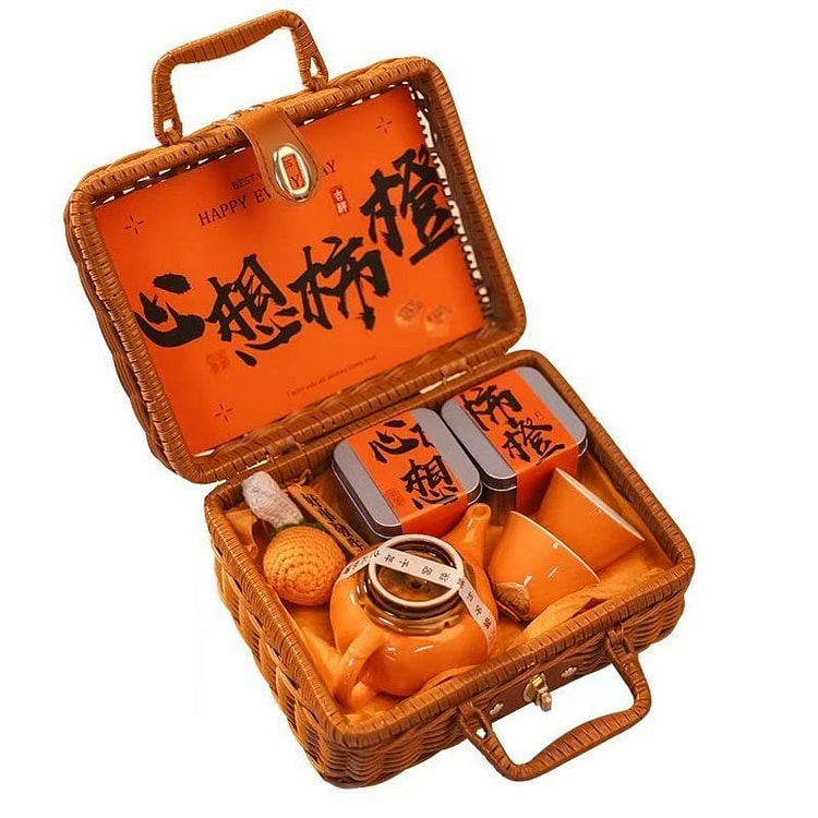 【心想柿橙】品茶套装 生日乔迁礼盒