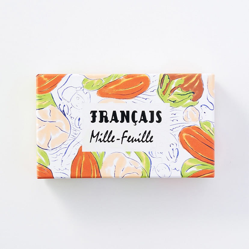 FRANCAIS 榛子杏仁夹心巧克力千层酥 5片装 1 盒