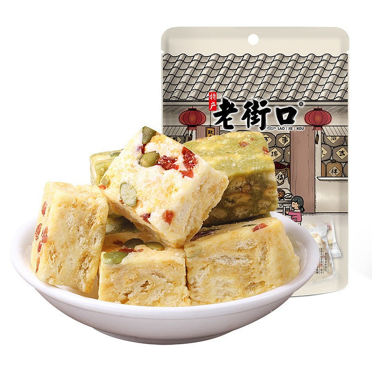 老街口抹茶味雪花酥手工糕点心下午茶零食250g*2 500 克