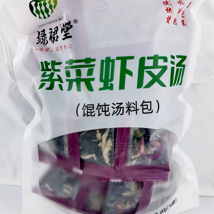威海特产紫菜虾皮冲泡海藻馄饨汤料早餐1袋60g