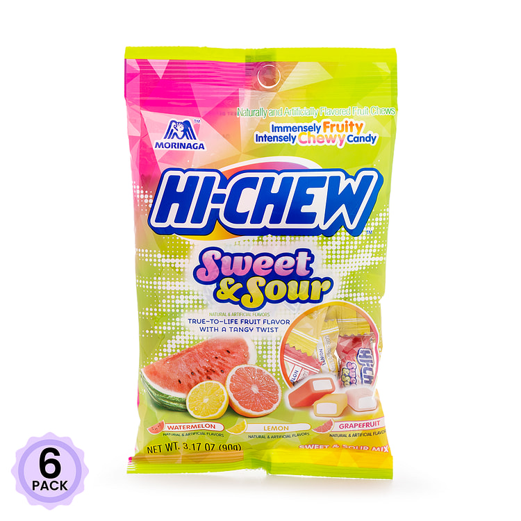 Hi-Chew 什锦软糖 酸甜味 90 克*6 包