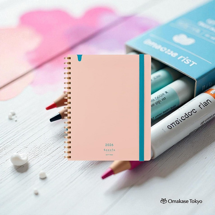 Kokuyo Sooofa Diary Notebook B6 Size- Light Pink 200 g