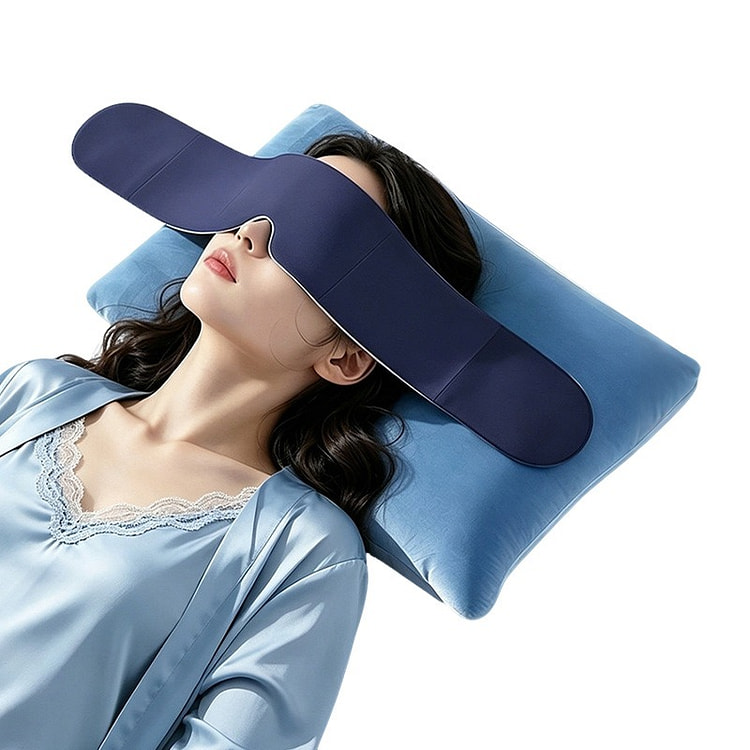 Gravity Sleep Mask With Weighted Beads Blue 1 count