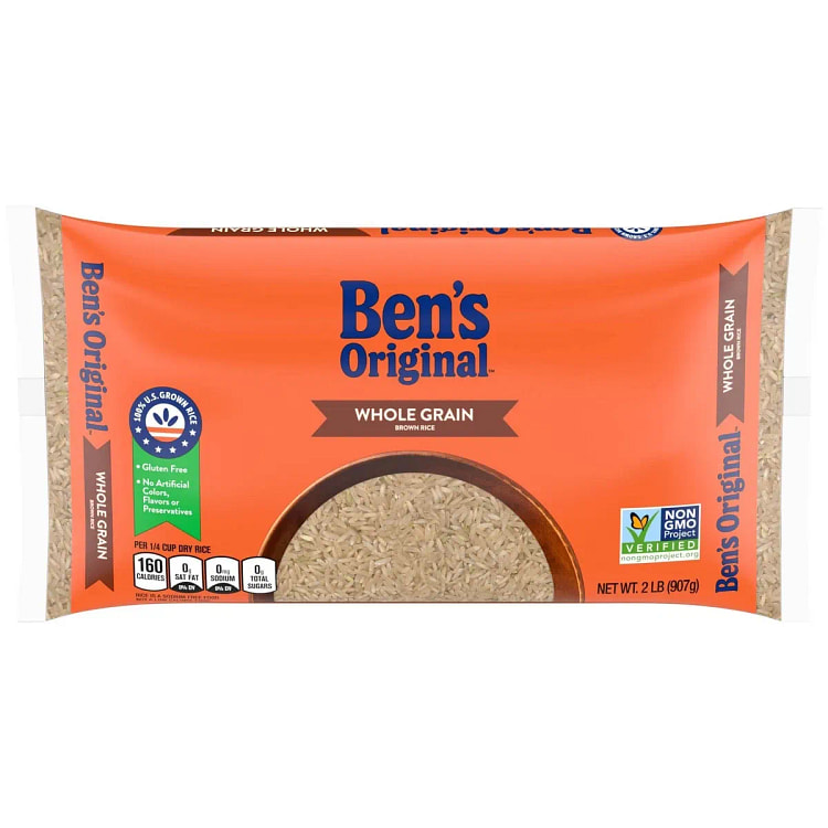 Whole Grain Brown Rice, 2 lb Bag 1 pack