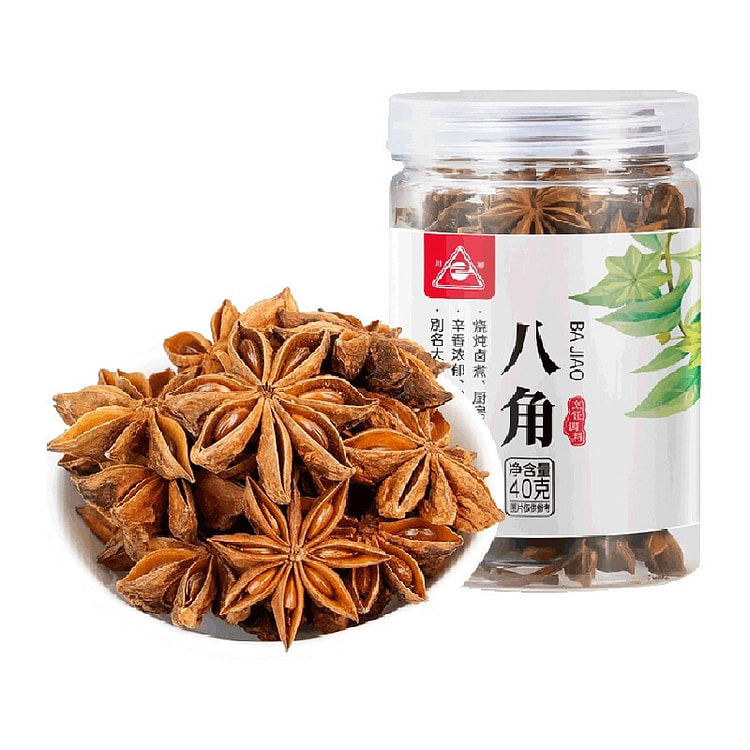 40g of bright red star anise spice 40 g
