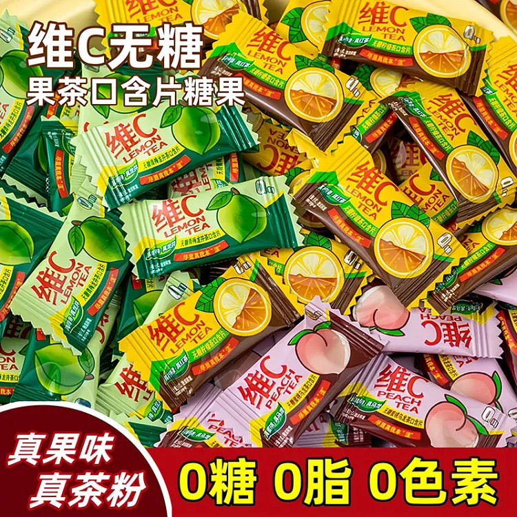 Sugar-free vitamin C candy 0 sugar, 0 fat
