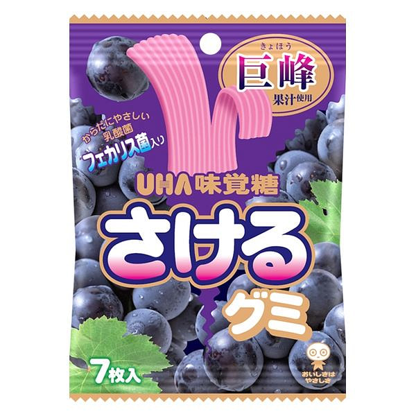 悠哈味觉糖 巨峰葡萄长条软糖 7枚