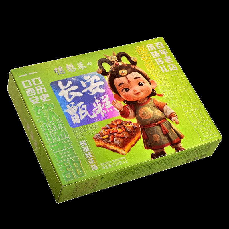 德懋恭长安甑糕-蜂蜜桂花味 210g*2 1 盒