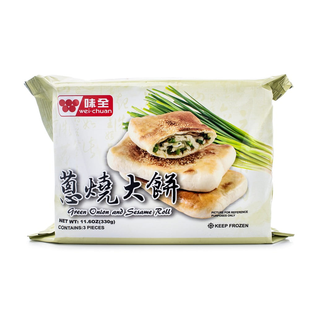 Wei-Chuan Green Onion Sesame Roll 3ct, Frozen 330 g