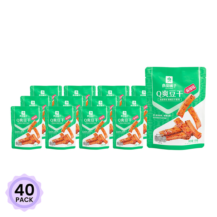 良品铺子 Q爽豆干 麻辣味 128 克*40 包